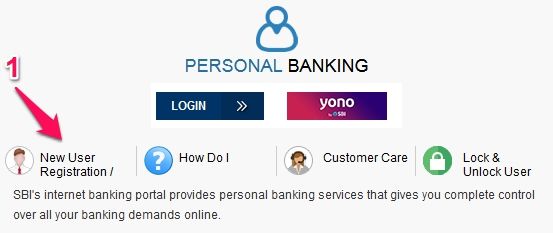 SBI Net Banking Online Registration Process