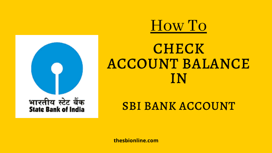 How To Check SBI Account Balance