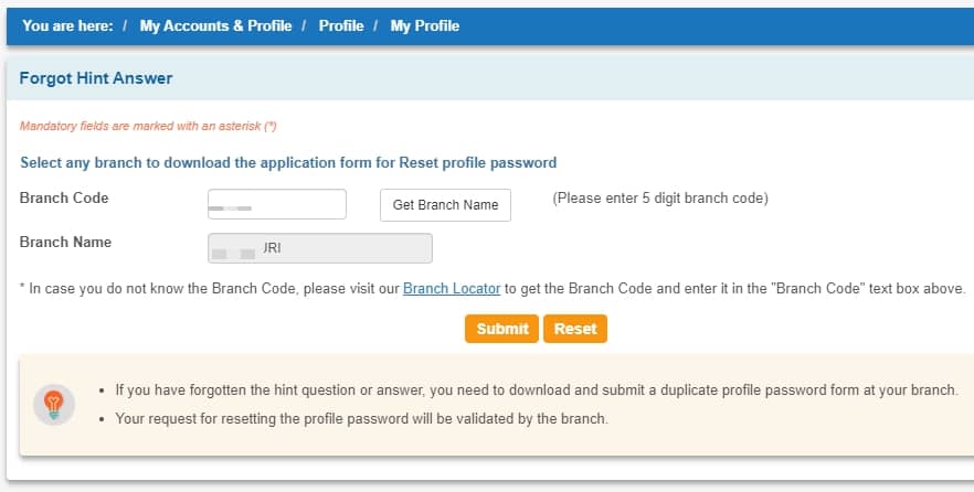 How to Reset Profile Password for SBI Net Banking Online?