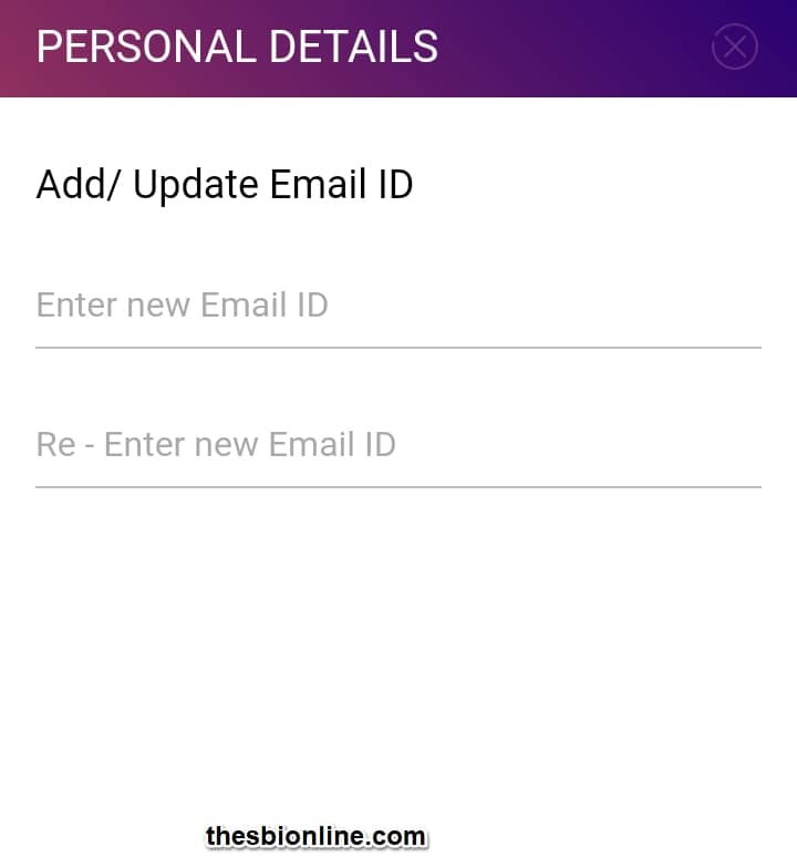 how to register email id in sbi yono