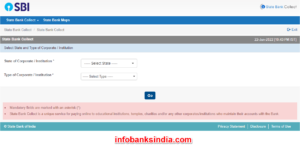 payment history in SBI collect