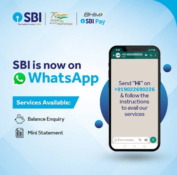 WhatsApp Banking in SBI